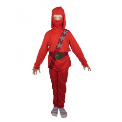 Dětský Kostým Ninja červený